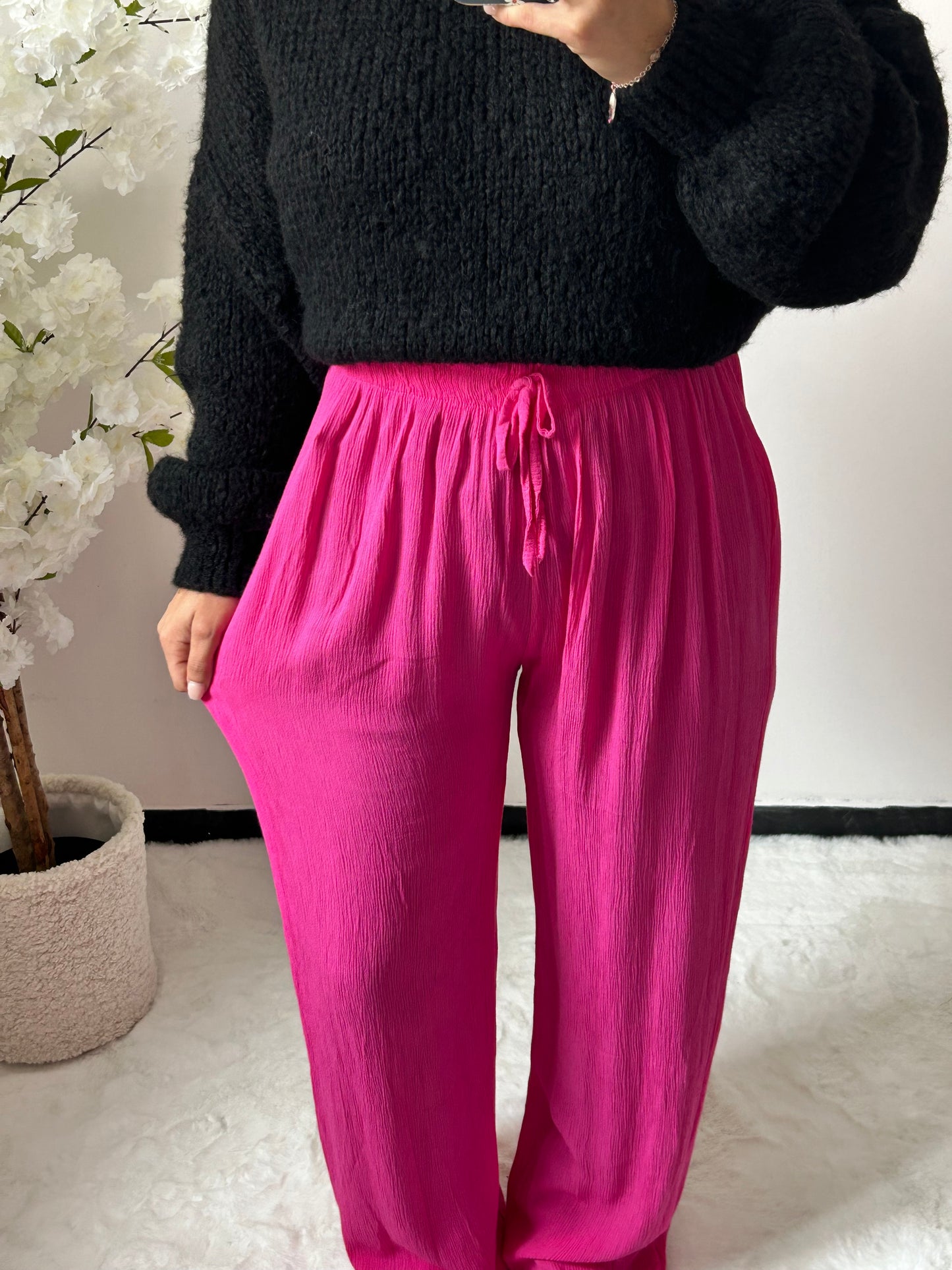 Pantalon Athéa Fuchsia