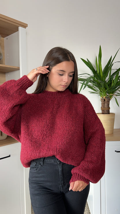 Pull Alia Bordeaux