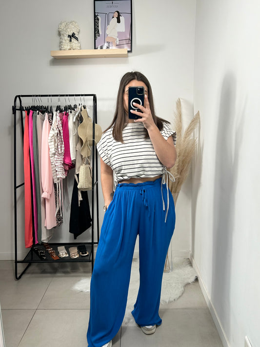 "DÉFECTUEUX" Pantalon Athéa Bleu roi